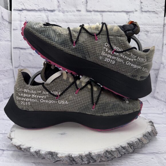 Nike Vapor Street x OFF-WHITE Laser Fuchsia Women's 11.5 Men's 10 CD8178-001 - Picture 8 of 11